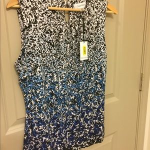 Comfy, stylish sleeveless Calvin Klein suiting top